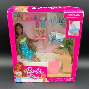 Barbie Fizzy Bath Doll & Playset‎ Accessories AA Puppy Distressed Box